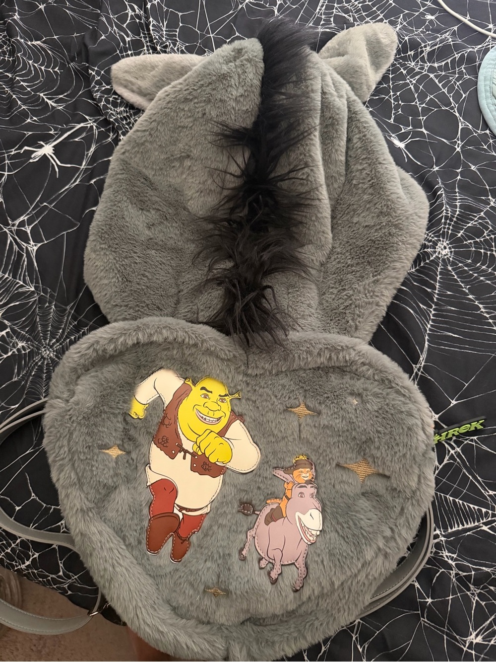 Shrek x Dolls Kill Collab Convertible Heart Shape Donkey Backpack